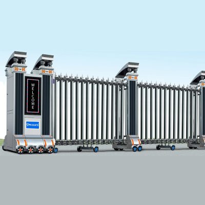 Cổng xếp nhôm