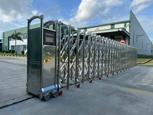 Cổng xếp tự động giá rẻ